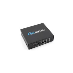 ZERO Hdmi Splitter Full Hd 1080P Video Hdcp Hdmi Switch Switcher 1X2 Split 1 In 2 Out Amplifier Display For Hdtv Dvd Ps3 Ps4 Black