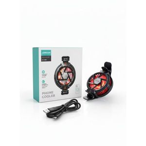 JOYROOM مبرد الهاتف المحمول JR-CY493 للتبريد السريع، مزود بمشبك قابل للتعديل، وكابل USB إلى Type-C بطول 1 متر، مصنوع من مواد عالية الجودة، يعمل بهدوء، مزود بحامل قوي، يوفر تبديدًا فعالًا للحرارة أثناء اللعب والاستخدام لفترات طويلة.