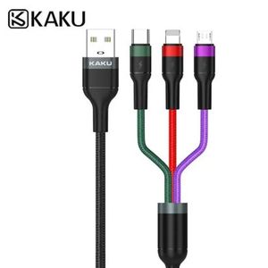 Kakusiga كابل شاحن سريع 1.2متر   Micro - Type-C - Lightning 3.2A  