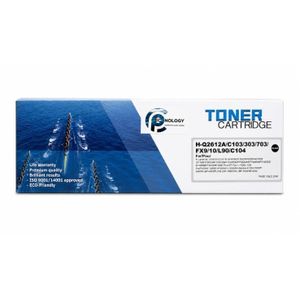 PC TECHNOLOGY HP 12A Q2612A Compatible Black Laser Toner Cartridge High Quality 2000 Pages for HP LaserJet Printers