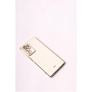 Lenuo Luxury 6D Plating Soft Silicone Square Frame Phone Case For Samsung Galaxy Note 20 Ultra Phone Case Shiny Bling Back Cover - White - White