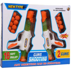 Gun Shooting 16 Soft Bullet 2 Guns