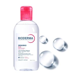 Bioderma Sensibio H2O، ماء الميسيلار الأصلي: ينظف، ويزيل المكياج، ويلطف البشرة - 250 مل