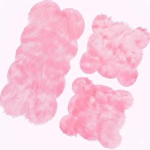 مفرش طاولة تسريحة فاخر من الفرو الصناعي مضاد للانزلاق بتصميم أنيق مناسب لحفلات الزفاف والكريسماس طقم ثلاث قطع قطعتان مقاس اربعون في اربعون سم وقطعة مقاس اربعون في سبعون سم لإضافة الدفء والفخامة لديكور المنزل