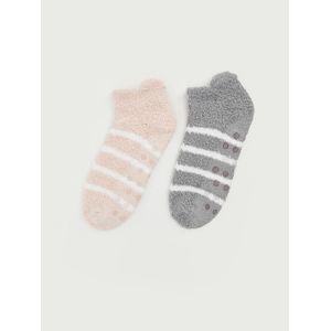 LC Waikiki Striped Non-Slip Sole Women's Home Sock 2 Pack