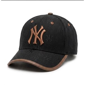 Gender-appropriate leather tip baseball cap