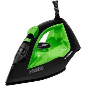 TORNADO 2200W Steam Iron with Ceramic Base, Dark Blue - Green TST-2200NC (Multicolor)