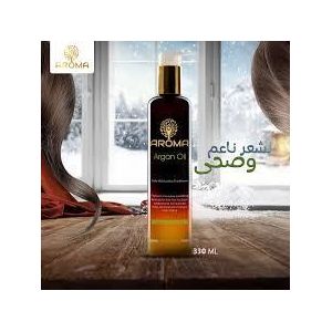 Aroma بلسم مرطب 330 مل - زيت الأرغان المغربي العضوي النقي 100% للشعر - معصور على البارد، بدون رائحة - مرطب طبيعي بالكامل - يصلح جميع أنواع الشعر