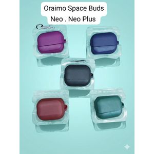 جراب حماية من السيليكون مضاد للصدمات بتقنية البلوتوث متوافق مع سماعات الأذن اورايمو فري بودز نيو، ونيو بلاس 323-323p