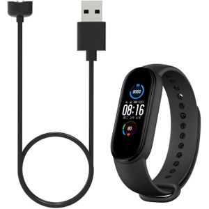 Magnetic Smartwatch Charger with 1m USB Charging Cable Replacement Smartwatch NFC Compatible with Xiaomi Mi Band 5 6 7 Amazfit Band 5 (Black)