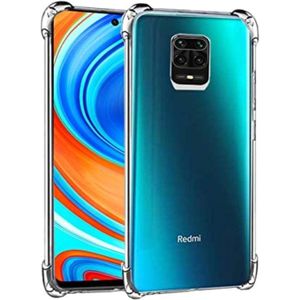 جراب شفاف ومقاوم للصدمات لهاتف Redmi Note 9S، يتميز بزوايا معززة لتوفير حماية شاملة ومصنوع من مادة TPU المقاومة للاصفرار إنه جراب بسيط وأنيق لهاتف Xiaomi 9S.