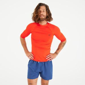 Decathlon Men’s short sleeve UV-protection t-shirt - 100 red