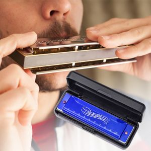 Chromatic Harmonica Key Of C 10 Hole 40 Tone With Case For Professional  Player Adult Beginner Students, Excellent Gift For Music Fan - Silver Best  Music Gift