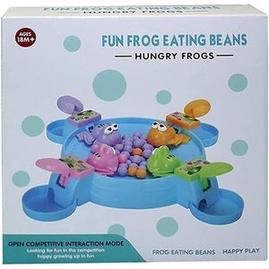 لعبة مبهجة عبارة عن ضفدع جائع يتناول الحبوب، بلاستيك، متعدد الألوان