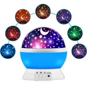 جهاز عرض جستو ستار ماستر مع سلك USB ملون رومانسي LED سكاي ليلي ولمبة ضوء السرير. مصباح بروجيكتور باضاءة لتزيين المنزل والديوالي والكريسماس (الوان متنوعة)