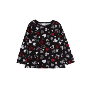 Defacto Baby Girl Regular Fit Long Sleeve T-Shirt - Black