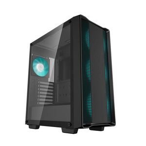 Deepcool علبة كمبيوتر MATREXX 55 MESH متوسطة الحجم ATX، زجاج مقوى، تدفق هواء عالٍ، تدعم مشعاع تبريد 360 مم - بدون مزود طاقة