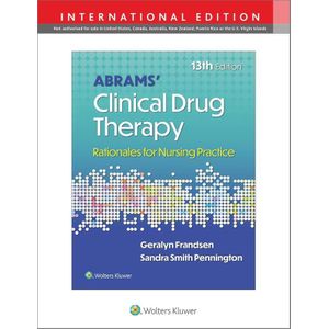 Abrams' Clinical Drug Therapy, International Edition 13e