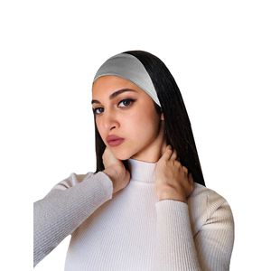 Hers رباط شعر ستان فضي من  – فاخر وناعم وخالي من التجعد