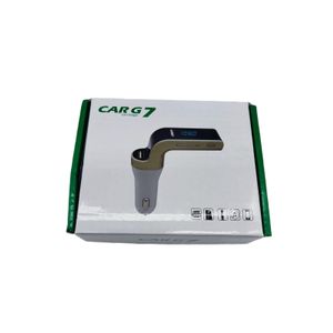 Bluetooth car stereo MP3 player and hands-free FM, AUX and FM transmitter with USB charging port - black G7