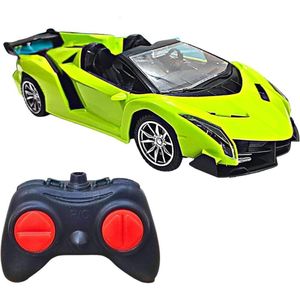 Lamborghini Sports Car 1/18 with Remote Control - Green - XD627-1A