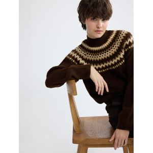 LC Waikiki Half Turtleneck Patterned Women's Knit Sweater