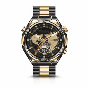 HAINOTEKO RW-70 Waterproof Smart Watch for Men & Women, HD Touchscreen, Fitness Tracking, Smart Notifications, Luxury Black & Gold Design