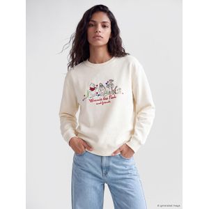 LC Waikiki Winnie The Pooh Embroidered Oversize Women's Sweatshirt