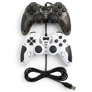 GEMAX Dual Turbo USB Wired Game Controller for PC & Laptop, High-Speed Responsive Gaming Joystick, Plug & Play USB Gamepad, Ergonomic Design, Universal Compatibility with Windows & Linux for Fighting, Sports & Retro Games