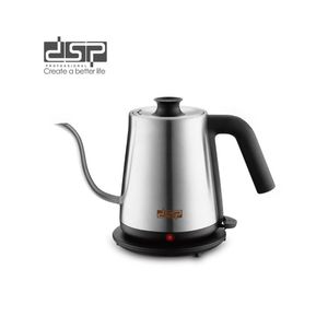 Dsp غلاية مياة 1200 وات بسعة 0.8 لتر تصميم حديث وعصري  تحكم دقيق في سرعة واتجاه تدفق الماء مما يُسهّل تحضير الشاي والقهوة المقاوم للصدأ  درجة الحرارة  إيقاف التشغيل تلقائيًا عند غليان الماء مع مؤشر ضوئي قاعدة دوارة 360 درجة