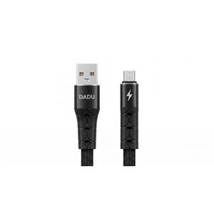 Dadu DC-C61 Fast Metal Charging Cable black – 3A High-Speed Charging – High-Quality Metal Design – Durable & Reliable