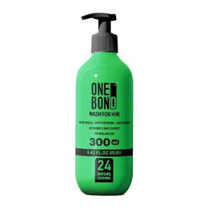 One bond  غسول وان بوند للرجال للمناطق الحساسة 300 مل - أخضر نعناع