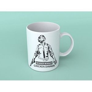 Pubg Porcelain Mug - Black/White