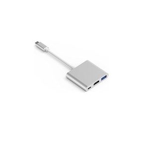 USB-C to HDMI Adapter, USB 3.1 Type C to HDMI 4K Multiport AV Converter with USB 3.0 Port Mac HDMI Adapter,USB-C Digital AV Multi Port Adapter for MacBook Pro/ S8+/S9+/Projector/Monitor(