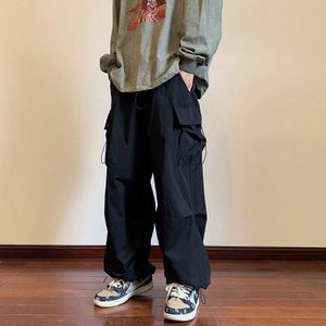 Fashion (Army Green)EACHIN Fashion Women Self Belted Elastic Waist Cargo  Pants Female Loose Black Streetwear Pants Casual Korean Style Sweatpants  DOU @ Best Price Online