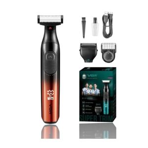 VGR V-361 2in1 professional hair trimmer, IPX6 waterproof, graduated head from 0.1 to 9 mm, smoothing head, digital display