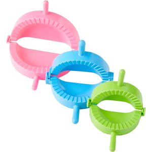 طقم قوالب كبس القطايف العربية 3 مقاسات، أداة سهلة للمخبوزات الشرق أوسطية، مشكل عجين من البلاستيك الغذائي لصنع المعجنات والبان كيك والسمبوسك وحلويات العيد