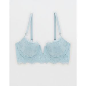 Aerie Real Power Balconette Poppy Lace Bra