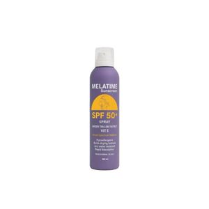 MELATIME Sunscreen Spray SPF 50+ – Green Tea Extract & Vitamin E – Broad Spectrum Protection 150ml