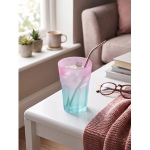 HomePro كوب زجاجي بلوري أخضر