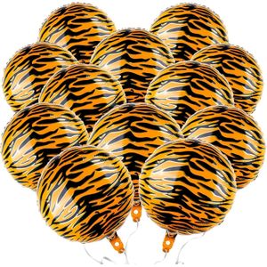 12 كرة ورقية من الألومنيوم بوزن 18 أونصة لزخارف رحلات السفاري الكبيرة مع selva tematica of Zoologico (فيديو سيلفستر للحيوانات)