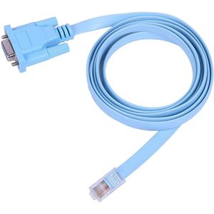   Console Cable for Cisco Networking Devices RJ45 Cat5 Ethernet Lan to 9-Pin DB9 Serial RS232 Port Rollover Cables 