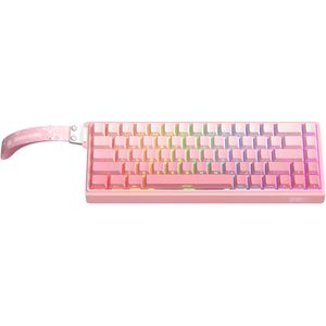 Onikuma G69 RGB Wired Magnetic Gaming Keyboard - Pink