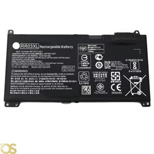 Os بطارية متوافقة مع HP ProBook 430 440 450 455 470 G4 G5 RR03XL - ضمان لمدة 3 أشهر (11.4v/48w/4210mah)