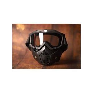 Shark Motorcycle Helmet Mask - Black - Black