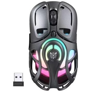 Onikuma DM02 Tri-Mode RGB Gaming Mouse - Grey
