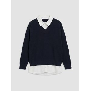 LC Waikiki Polo Collar Shirt Look Girl's Knitwear Sweater