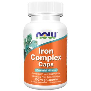 Now Iron Complex Caps, 100 Veg Capsules