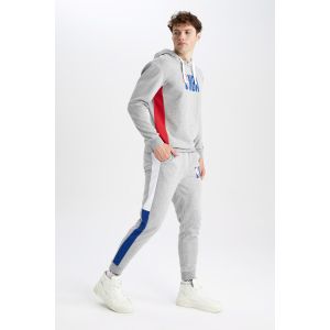 Defacto Man Slim Fit-Nba Jogger - O.Grey Melange