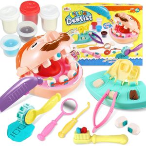 Corpert Toys Dentist Playdough Set for Kids Ages 4-8 with Dental Kit Drill and Fill Tools Doctor Diy Playset for Toddlers Color Dough Art Craft Gift Set for Birthday Christmas